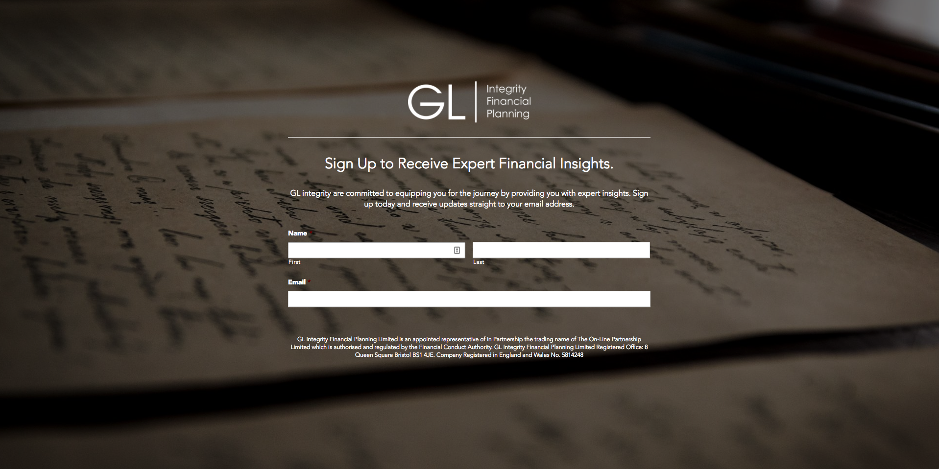 GL Landing Page Signup - Your Essential Toolkit For a Trade Event