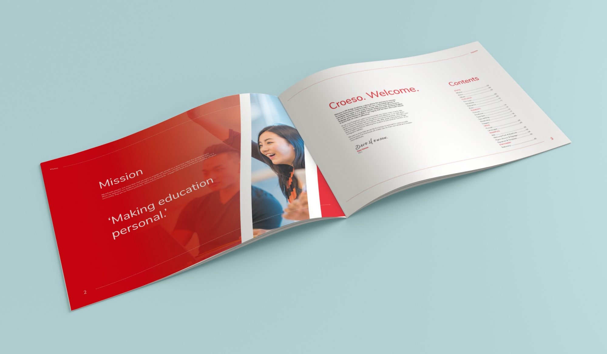 Blogging is the new letter writing We Bridge Brand Book Mockup 02 - Blogging is the new letter writing