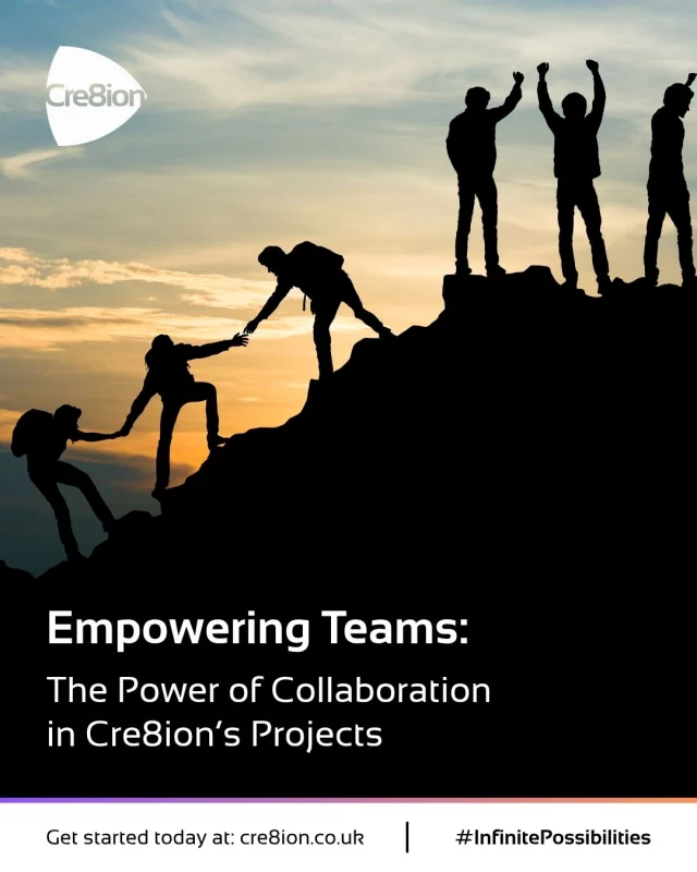 Empowering Teams: The Power of Collaboration in Cre8ion’s Projects

What happens when talented people come together around a shared purpose? You get bold ideas, powerful storytelling, and brands that create real impact. 

At Cre8ion, we’ve built a culture where creativity is encouraged, voices are valued, and teamwork drives every project forward. In a supportive environment and a shared vision, our team is able to deliver real transformation.

💡 So what does this mean for the brands we work with?

It means working with a team that listens, thinks deeply, and co-creates with you — bringing strategy, story, and soul together to build something meaningful.

Because when collaboration thrives internally, it overflows into every client relationship — and that’s when the real magic happens. 

📢 Ready to build a brand with purpose? Let’s do it together.

https://cre8ion.co.uk 

#Cre8ionStudios #Collaboration #CreativeCulture #EmpoweredTeams #PurposeDrivenBranding #BrandStrategy #BusinessWithImpact #BuildingLegacies